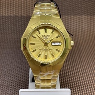 Seiko 5 SNZE32K1 Automatic Analog Gold Tone Stainless Steel Day Date Men's Watch