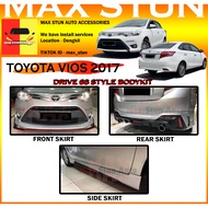 TOYOTA VIOS NCP150 2013-2018 DRIVE 68 FULLSET BODYKIT (D68) SKIRT LIP DRIVE68 68 D 68 FRONT SKIRT SIDE SKIRT REAR SKIRT