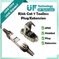 UFTECH RJ45 Cat 7 Modular Plug 8P8C Shielded Toolless Plug/Extension Ethernet Connector