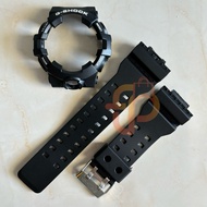 Strap and Bezel Black w/white font Replacement for G Shock GA-700/GA-710 / GA700 GA710