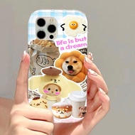 Good case 🔥COD🔥Cute Dog Pom Pom Purin Clear Couples Phone Case Compatible For Samsung Galaxy A55 5G A50 A34 A54 A14 A53 A22 A71 A10S A32 A12 A04 A50s A51 A31 A21S A20S A30s A04E A52s A04s A23 A52 A03 A20 A13 A11 A03s A30 Soft TPU Transparent AirBag Phon