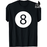 8 Ball Billiards Pool Player Graphic Print T-Shirt For Men And Women | All-Season, Casual Style, Cre