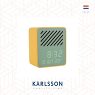 荷蘭Karlsson, Funky Vibes 黃/綠色可移LED顯示屏音箱多功能時鐘