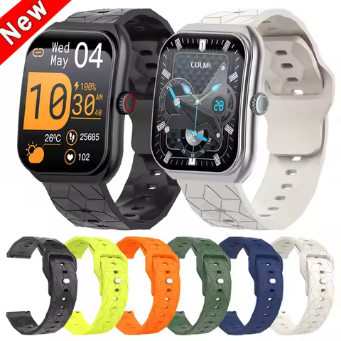 22mm Silicone Strap For COLMI P86 Watchband For COLMI P82 P81 V76 V68 C81 M42 M41 I30 Sports Soft Br