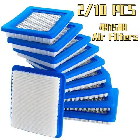 2/10pcs 491588 Air Filters For Briggs Stratton 491588 Toro 20332 Craftsman 3364 Lawn Mower O20 20 Sq