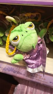 香港迪士尼hkdisneyland長髮公主rapunzel蜥蜴變色龍掛件/膊頭公仔