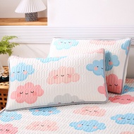 1pc Printing Latex Pillowcase Summer Cool Quilted Latex Pillow Case Bedroom Pillow Cover 30x50cm 40x60cm