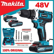 Makita Cordless Drill Drill Codless Hammer Drill Impact Screwdriver Drill Batteri（48V）