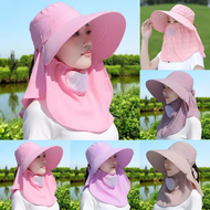 หมวกปีกกว้าง ป้องกันแดด หมวกกันแดดระดับสูง หมวกป้องกันรังสี UV หมวกกันแดดกลางแจ้ง