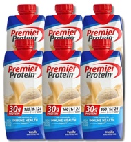 Premier Protein Shake| Vanilla High Protein Ready to Drink Shake 11Fl oz | 30g Protein. (Pack of 6)