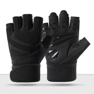 Fitness Gloves Men's Extended Wristbands Equipment Training Outdoor Sports Anti-slip Cycling Half-fi