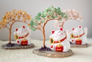 轉運 新年 許願 水晶樹 招財 療癒 人緣  招財貓