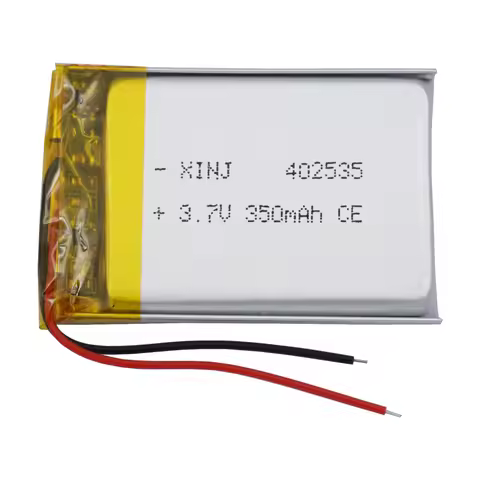 3.7V 350mAh 1.295Wh Rechargeable Polymer Li Lithium Battery402535 LiPo For GPS Sat Nav Car Camera Dr