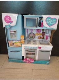 Be My Girl 18" doll Kitchen Playset Microwave Fridge Oven Dishwasher 迷你玩具廚房 微波爐雪櫃焗爐洗碗碟機