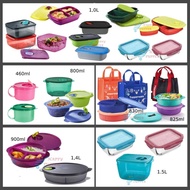 Tupperware Lunch Box (Microvable Lunch Box) - Crystalwave Bowl / Reheatable Divided Lunch Box/ Rock N Serve