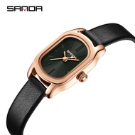 SANDA Top Luxury Ladies Fashion Brand Watch Waterproof Quartz Women Simple Watch Clock