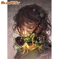 Ruopoty Painting By Numbers With Frame 40x50cm Canvas Art Painting Wall Art Acrylic Number Painting