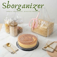 Plastic Mica Bag Box Rice Box Lunch Box Goodie Bag Hampton 22X22X15, besek Bag 24x24 27x27