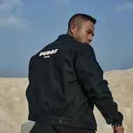 KELUAR DARI # 17 #   Jaket Denim Lelaki Bersaiz Besar Rekaan Asal Kasual Jalanan Tinggi