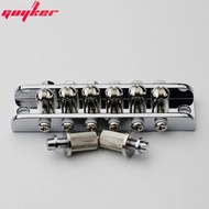 【Upgrade Your Style】 Chrome 6 String Guitar Bridge Roller Bridge For Guitar Mosrite Style Bridge Mtb