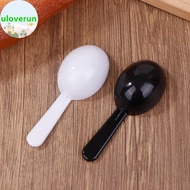 Uloverun 10Pcs Bla White Measuring Teaspoon Scoop Plastic 7g 15ml Measuring Spoons Milk Powder Spoon