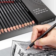 LUNAEDGE Sketch Pencil Set, Smooth Writing HB 2H 4H B 2B 3B Graphite Pencil, School Supplies 4B 5B 6