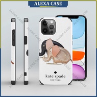 Kate Spade Phone Case for iPhone 14 Pro Max / iPhone 13 Pro Max / iPhone 12 Pro Max / iPhone 11 Pro Max / XS Max / iPhone 8 Plus / iPhone 7 plus Anti-fall Lambskin Protective Case Cover V4LMC7