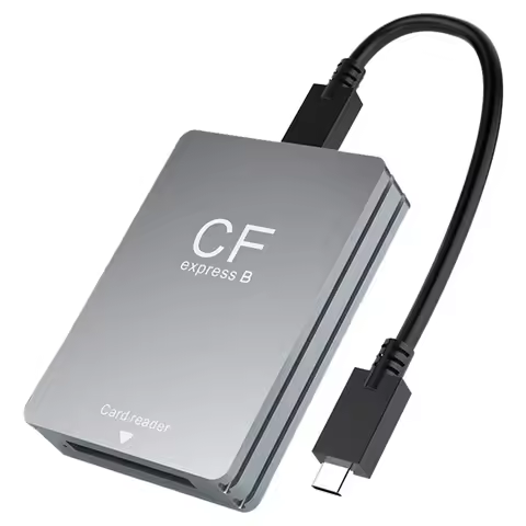 CFexpress Type B Card Reader with USB C To USB C/A Cable CFexpress Card Adapter Support Android/Wind