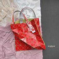 Issey Miyake New Geometric Diamond Fluorescent Same Shoulder Handbag Diamond Stacked Six Plaid Tote Bag
