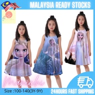 Children Girl Frozen 3D Graphic Dress