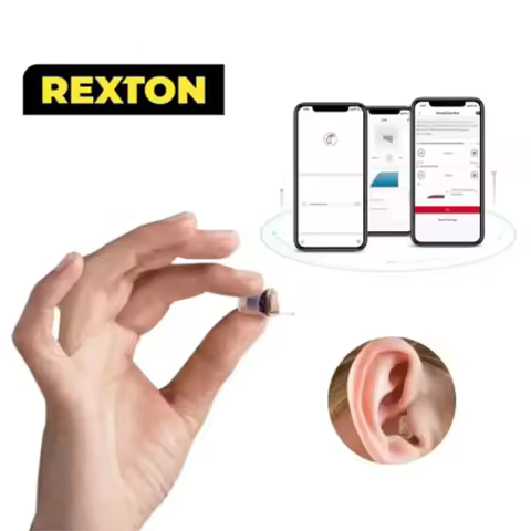 Rexton App Adjustable Inox5A Super Invisible Hearing Aids CIC ITC Digital Ear Sound Amplifier For Mi
