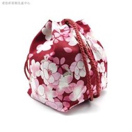 ◐♝✖和服手袋 日本和風小包 手拎包布藝櫻花包 零錢雜物包