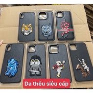 Super quality embroidered leather Iphone case