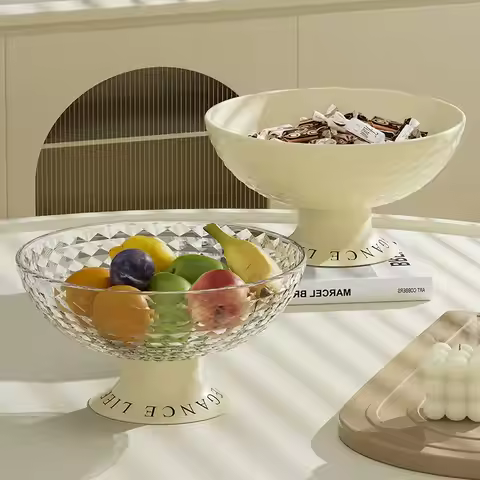 Lnternet Celebrity Fruit Dish,Home Living Room Coffee Table Candy Snack Tray,Light Luxury Wind High