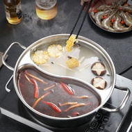 8L 32cm SUS 316 No Wielding Marks Steamboat Yuan Yang Dual Pot Stainless Steel