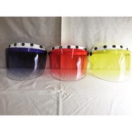 MHR 5 button white cap 2 tone visor