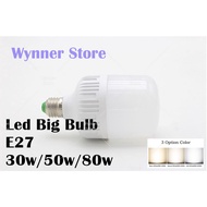 Designer Lighting 1pc 30w/50w/80w Led Big Bulb E27 Holder Led Globe Bulb Daylight Warm White 4000k M