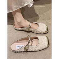 women shoes mary jane shoes Women's New Style Baotou Mary Jane Sandals - Sequined & Soft Sole