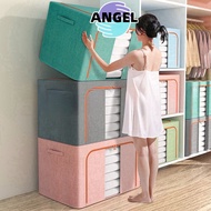 Steel Frame Clothes Storage Box High Quality Linen Blanket Storage Box Foldable Multi-Purpose Fabric