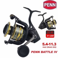 Mesin Pancing Spinning Penn Battle IV 5+1BB Spinning Fishing reel With High Quality Material Suitabl