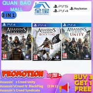 Assassin’s Creed Unity + Assassin's Creed IV Black Flag + Assassin's Creed Syndicate (  PS4 & PS5 ) 