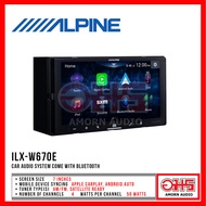 ALPINE iLX-W670E วิทยุ 2din 7" / แอนดรอยด์ออโต้ / แอปเปิ้ลคาร์เพลย์ / USB AUX / BLUETOOTH / AMORN AUDIO