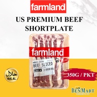 [BenMart Frozen] Farmland Premium US Beef Shortplate 350g - Halal - BBQ/Steamboat/Hotpot/Shabu