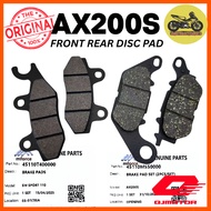 [100% ORI] QJ AX200S AX200 FRONT & REAR BRAKE DISC PAD SET ORIGINAL QJ MOTOR