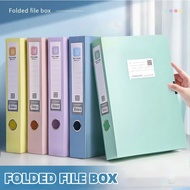 A4 Folded File Box File Folder File Organizer File Box Cover Foldable File Paper Book Storage Box