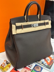 👏門市現貨～🐎Hermes Birkin HAC 40 烏木色銀 togo K stamp