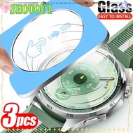 SHOUOUI 3Pcs Screen Protector, With Alignment Tool 41/46MM Tempered Glass Films, HD Anti-Scratch Eas