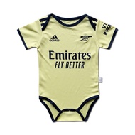 【WLWY】2021-22 Newborn Baby Romper Jersey Arsenal Infant Away Football Jersey