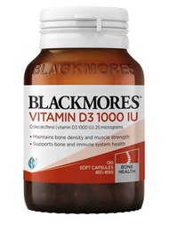 Blackmores Vitamin D3 1000 IU แบลคมอร์ส วิตามินดี 3 1000 ไอยู exp 30/07/28