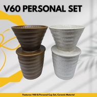 GossipBee Personal V60 Ceramic Set Coffee Brewing Set